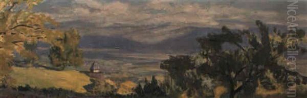 Premiers Rayons Du Soleil Levant Oil Painting by Jules Flandrin