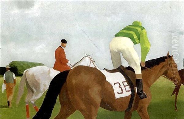 Study Of A Lead Pony And No.36 Oil Painting by Vaughn Flannery