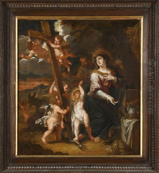 La Fuite En Egypte Oil Painting by Bertholet Flemal