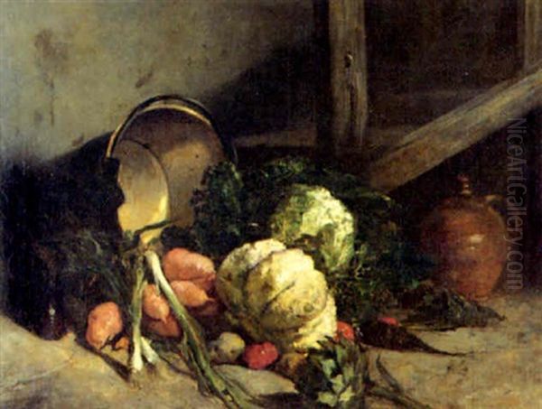 Gemusestilleben Oil Painting by Camille Flers