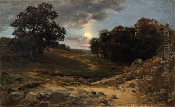 Mondschein Oil Painting by Paul Franz Flickel