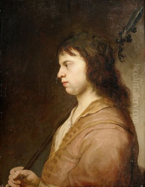 Bildnis Eines Jungen Mannes Als Schafer Oil Painting by Govaert Flinck Cleve
