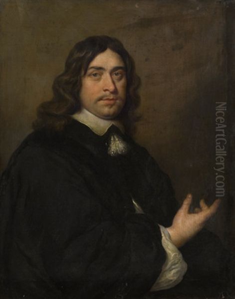 Portrait Of A Man Oil Painting by Govaert Flinck Cleve
