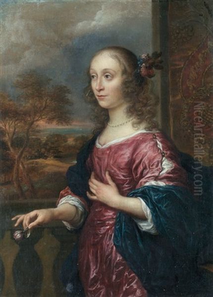 Damenbildnis Oil Painting by Govaert Flinck Cleve