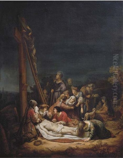 The Lamentation Oil Painting by Govaert Flinck Cleve