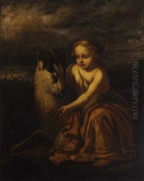The Infant Jupiter Oil Painting by Govaert Flinck Cleve