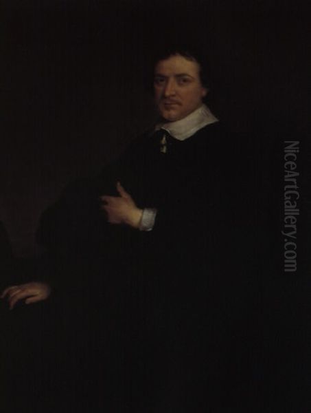 Bildnis Eines Mannes Und Einer Frau Oil Painting by Govaert Flinck Cleve