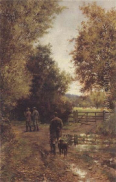 October Oil Painting by Saville Lumbley Flint