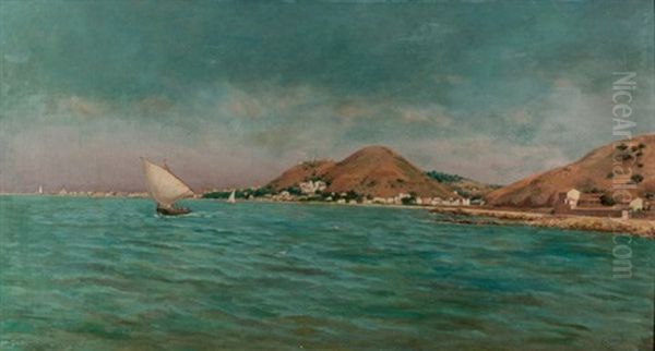 Paisaje Malagueno Oil Painting by Enrique Florido Bernils