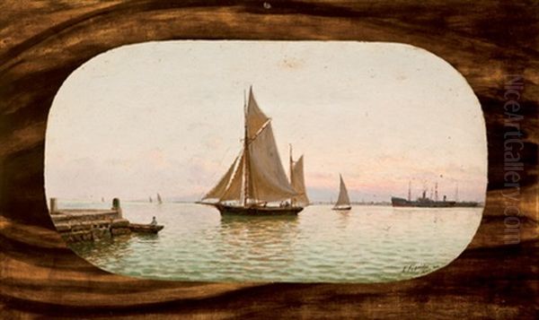 Pareja De Marinas Oil Painting by Enrique Florido Bernils