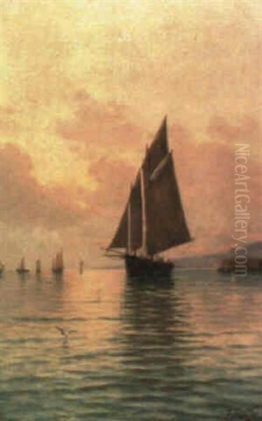 Pareja De Marinas Oil Painting by Enrique Florido Bernils