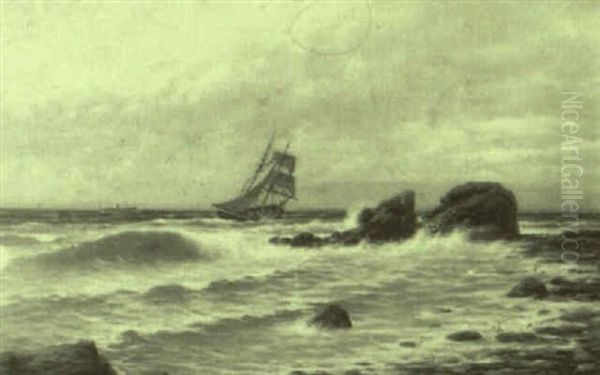 Marina Con Velero Oil Painting by Enrique Florido Bernils