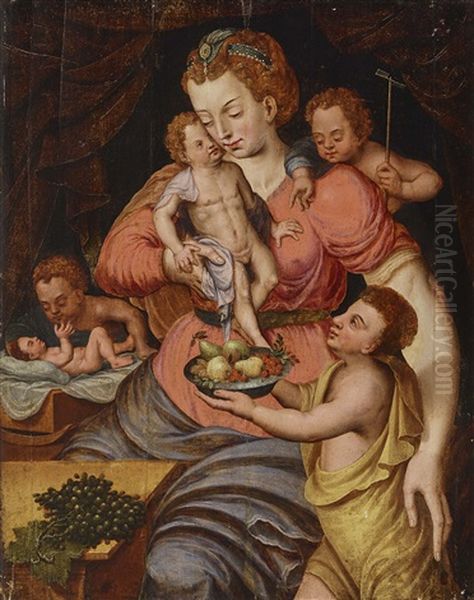 Caritas Oil Painting by Frans Floris
