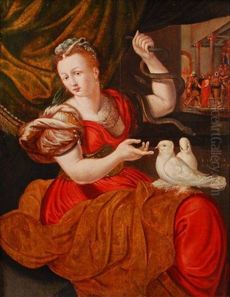 Personnage Allegorique Oil Painting by Frans Floris