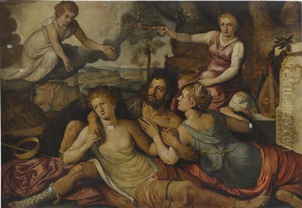 Allegory Of The Immortality Of Virtue Oil Painting by Frans Floris