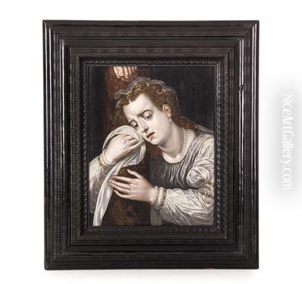 Die Hl. Magdalena Unter Dem Kreu Oil Painting by Frans Floris