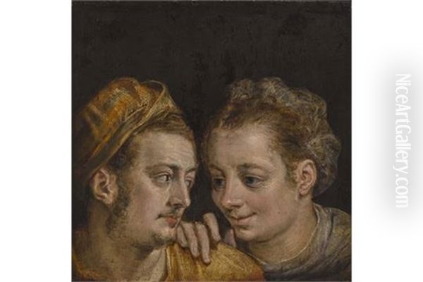 Junges Paar Oil Painting by Frans Floris