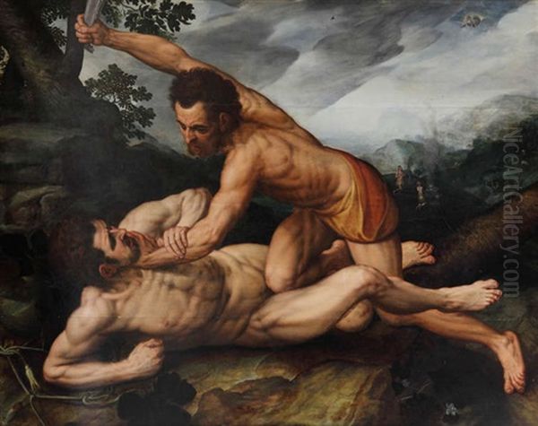 Cain Et Abel Oil Painting by Frans Floris