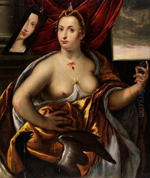 Allegorie Des Gesichtes Oil Painting by Frans Floris
