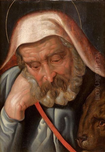 Saint-marc Et Le Lion (in 2 Parts) Oil Painting by Frans Floris