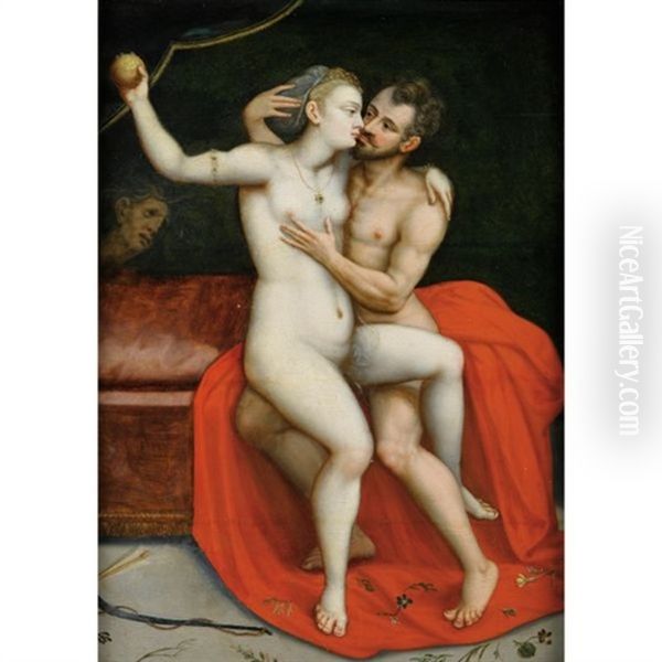 Mars Et Venus Oil Painting by Frans Floris