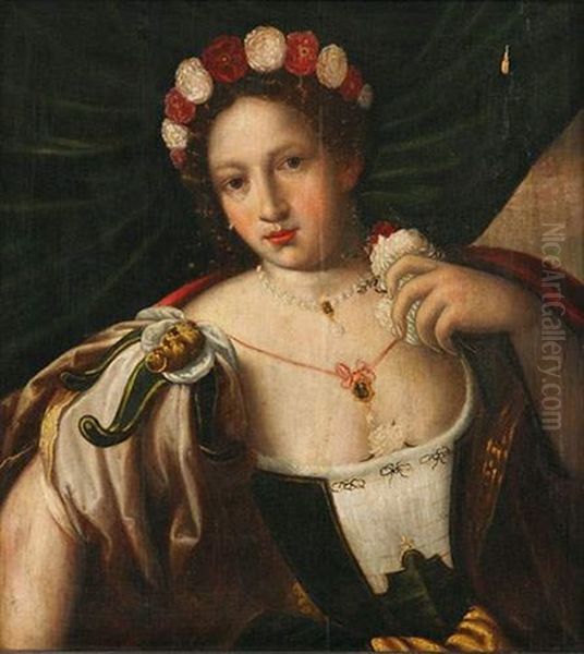 Flore Oil Painting by Frans Floris