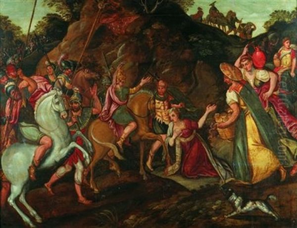 Abigail Devant David Oil Painting by Frans Floris