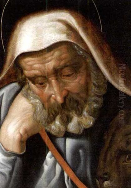 Der Evangelist Markus Oil Painting by Frans Floris
