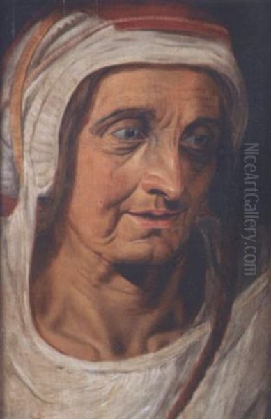 Portrait De Femme Oil Painting by Frans Floris