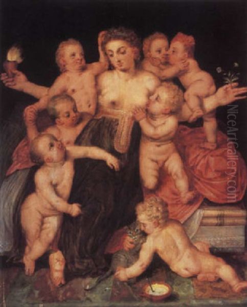 Caritas Oil Painting by Frans Floris
