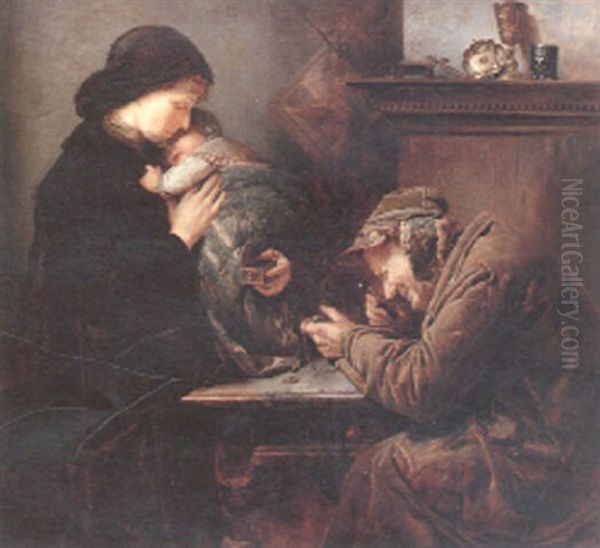 The Last Resource Oil Painting by Joseph Flueggen