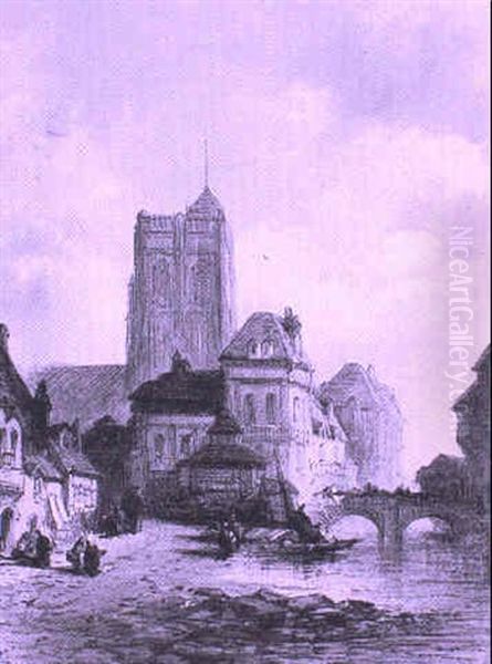 Cathedral Scenes Oil Painting by John Henry Foley