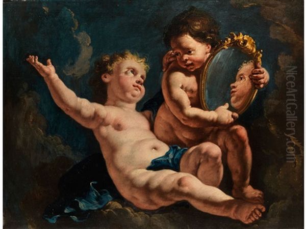 Allegorie Des Gesichtssinnes Oil Painting by Francesco Salvator Fontebasso