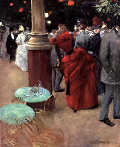 Le Jardin Public Oil Painting by Jean-Louis Forain