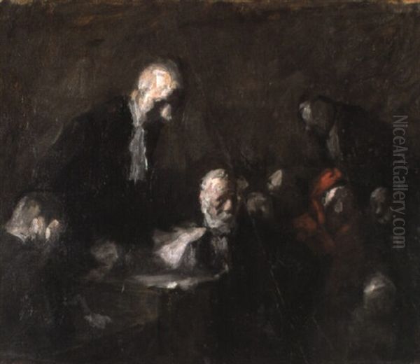 Le Tribunal Oil Painting by Jean-Louis Forain