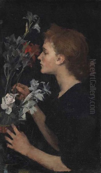 Portrait Of Marion Kerr Oil Painting by Elizabeth Stanhope Forbes