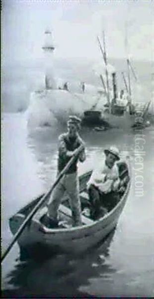 The Lighthouse Oil Painting by Elizabeth Stanhope Forbes