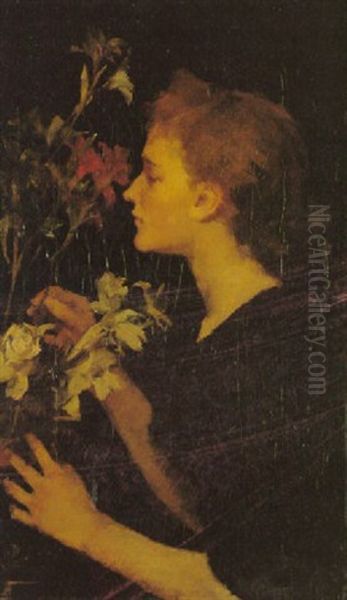 Portrait Of Marion Kerr Oil Painting by Elizabeth Stanhope Forbes