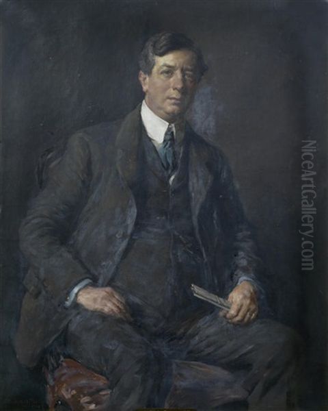 Portrait Of Sir Philip Dawson M.p Oil Painting by Stanhope Alexander Forbes