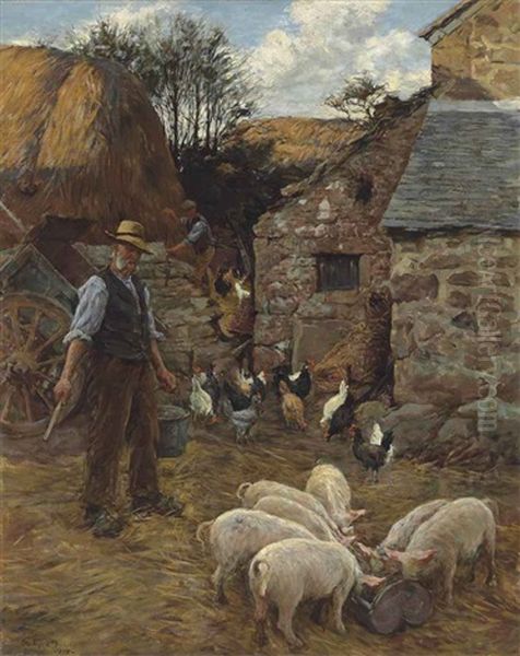 The Farmer's Pride Oil Painting by Stanhope Alexander Forbes
