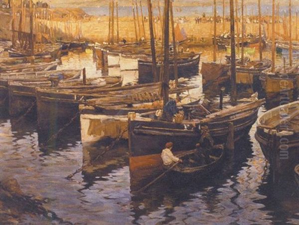 A Safe Anchorage Oil Painting by Stanhope Alexander Forbes