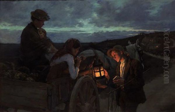 Lighting Up Time Oil Painting by Stanhope Alexander Forbes