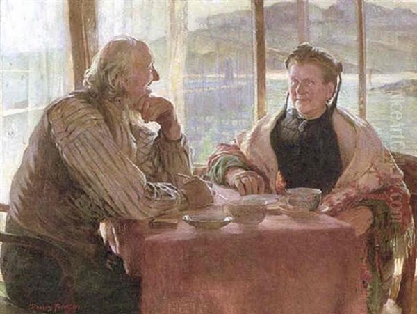 The Skippers Wooing Oil Painting by Stanhope Alexander Forbes