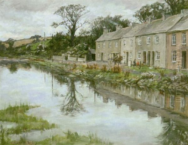 Riverside Terrace Oil Painting by Stanhope Alexander Forbes