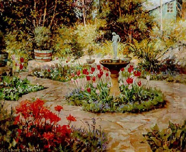 The Italian Garden Oil Painting by Stanhope Alexander Forbes