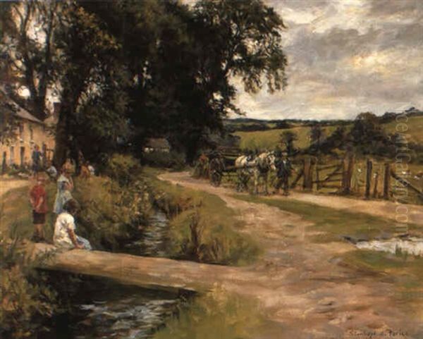 The Village Stream Oil Painting by Stanhope Alexander Forbes