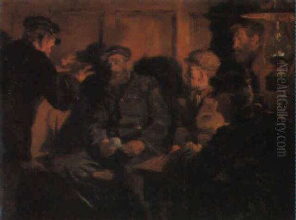 Illustration To Mcjacob's Story Oil Painting by Stanhope Alexander Forbes