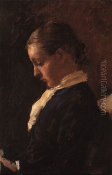 Desiree At The Piano Oil Painting by Stanhope Alexander Forbes