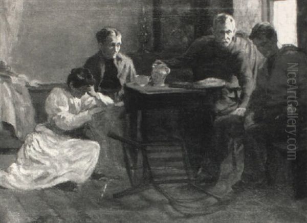 The Sailor's Farewell Oil Painting by Stanhope Alexander Forbes