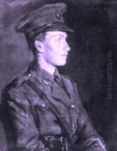 Portrait Of William Alexander Stanhope Forbes Oil Painting by Stanhope Alexander Forbes